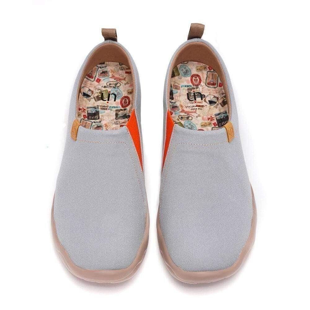 UIN Men's Walking Shoes Slip On Loafers (Toledo- Grey)
